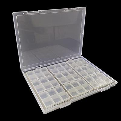FYY (2 Pack) Plastic Organizer Box 36 Grids, Clear Plastic
