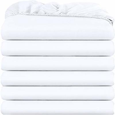 Utopia Bedding Twin Fitted Sheets - Bulk Pack of 6 Bottom Sheets