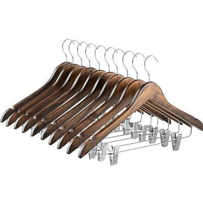 Buy ADA Premium Natural Wood Suit Hangers with 360 Degree Swivel