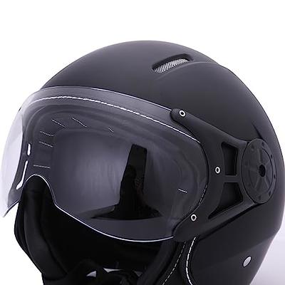 FVCNGP Men Women Motorcycle Half Helmet with UV Visor Vintage