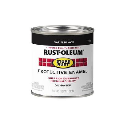 Rust-Oleum Stops Rust 1 Qt. Flat Black Protective Enamel Paint