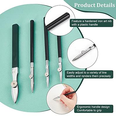 GREUS Drawing Pens Set for Journaling Drawing, 10 PCS Fine Line Pen Ink  Drawing Outline Stippling Pen Black 0.4mm Waterproof Comic Artist Student