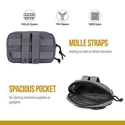 OneTigris Service Dog Vest Harness Saddle Bag Backpack Pouch, Emotional  Support, Service Dog in Training,EDC Horizontal MOLLE Pouch for Tool Treat  Med(Grey-2 Pack) - Yahoo Shopping