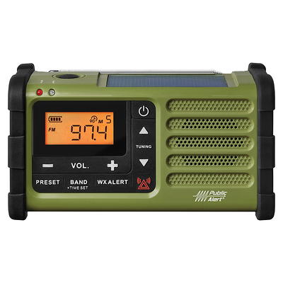 Sangean Portable AM/FM Radio, White, PR-D9W 