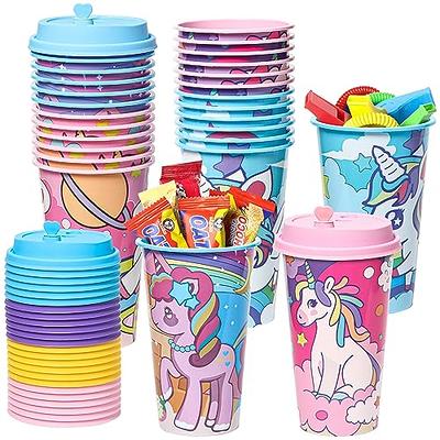  24 Reusable Unicorn Drinking Plastic Straws + 6