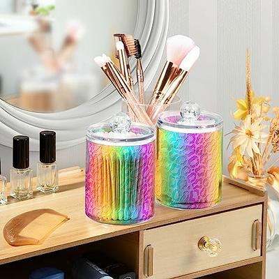 Qtip Dispenser Clear Acrylic Qtip Holder Cotton Swabs Bathroom Organizer  Vanity Organization 