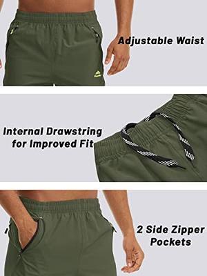 Men's Running Shorts Drawstring Capri Pants - TACVASEN