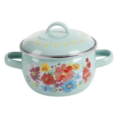 The Pioneer Woman Sweet Romance 1.05-Quart Enamel on Steel Mini Dutch Oven  with Lid, Set of 2 