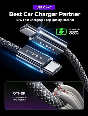 Baseus 100W USB Type-C Car Charger Fast Charging Digital Display For IPhone  15