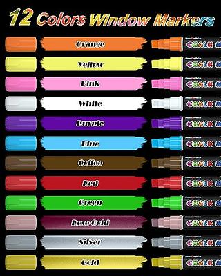 Metallic Liquid Chalk Markers for Chalkboard, 8 Pack 10mm Jumbo Liquid  Chalk Marker Chalkboard Markers,Neon Glass Markers Pen,Window Paint Markers  for Bistro, Menu, Chalkboard, Poster, Business - Yahoo Shopping