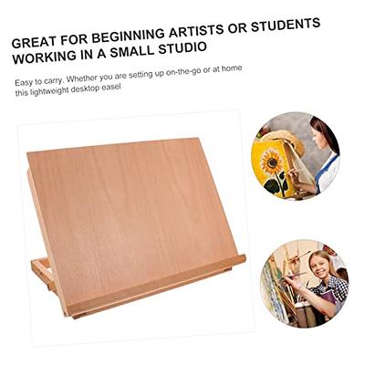 ARTIFY Portable Wooden Tabletop Art Easel for Painting Canvases, Drawing  and Ske