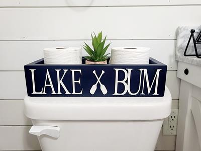 Toilet Paper Storage, Toilet Tank Top, Beach Bum Bathroom, Beach