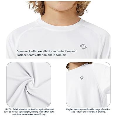 NAVISKIN Boy's Long Sleeve Shirts Rash Guard Swim Shirts Youth UPF 50+  Lightweight Quick Dry Hiking Shirts White Size L - Yahoo Shopping