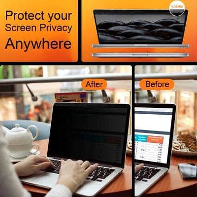 Privacy Screen MacBook Pro 13 Inch(2016-2022, M1, M2) & MacBook Air 13  (2018-2021, M1), Magnetic Anti Glare Blue Light Filter, Anti Spy Laptop  Screen Protector for Mac 13 In 
