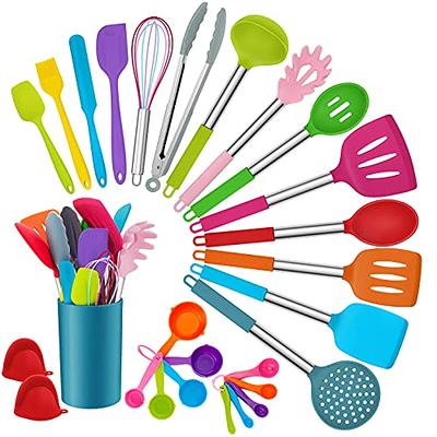 Homikit 15-Piece Kitchen Silicone Cooking Utensils Set with Holder, Red  Silicone Utensil Sets Stainl…See more Homikit 15-Piece Kitchen Silicone