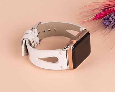 Leather Strap for Apple Watch Band 45mm 44mm 42mm 41mm 40mm 38mm Iwatch 3 4  5 6 SE Bracelet Apple Watch Series 7 Band