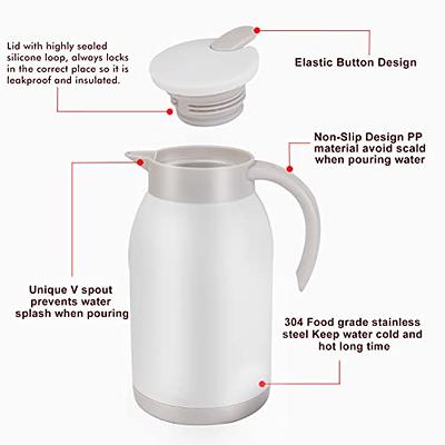 Stainless Steel Thermal Coffee Carafe Dispenser, Unbreakable