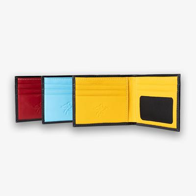 Unique Handmade Two-tone Leather Wallet Bifold Leather 