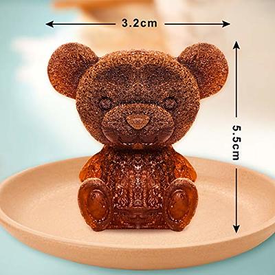 3d Teddy Bear Silicone Ice Cube Mold For Coffee, Milk, Tea, Candy