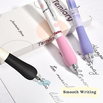 Retractable Gel Pen, Planner Pens, Kawaii Stationary, 6 Colors, Cute Pens,  0.5mm, Sign Pen, Gel Ink Pen, Black Gel Pens, Aesthetic Pens 