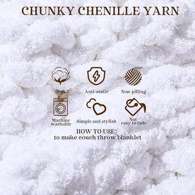  Khaki Chenille Chunky Yarn 250g/0.55lb Hand Knitting Yarn Jumbo  Knitting Yarn Chunky Fluffy Yarn Giant Bulky Knit Yarn DIY Chenille Yarn  Knitting Materials