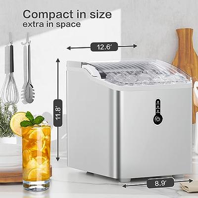 Antarctic-Star Portable Nugget Ice Maker, Countertop 44lbs in 24 Hours