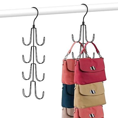 Handbag Hangers, Purse Handbag Holder 2 Pack Metal Space Saving