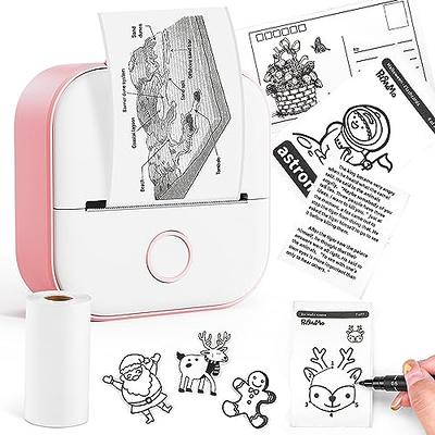 Mini Printer - T02 Bluetooth Inkless Instant Photo Printer, Small Thermal  Pocket Sticker Printer, Portable Mobile Phone Picture Printer, for  Students