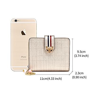 Wallets for Women Leather Cell Phone Case Holster Bag Long Slim Credit Card  Holder Cute Minimalist Coin Purse Thin Large Capacity Zip Clutch Handbag  Wallet for Girls Ladies (Apricot) at  Women's