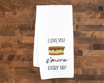 Funny Kitchen Towels, Valentine's Day, Puns, S'mores, Housewarming