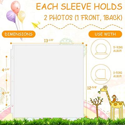 Photo Sleeves for 3 Ring Binder - (4x6, 30 Pack) for 180 Photos