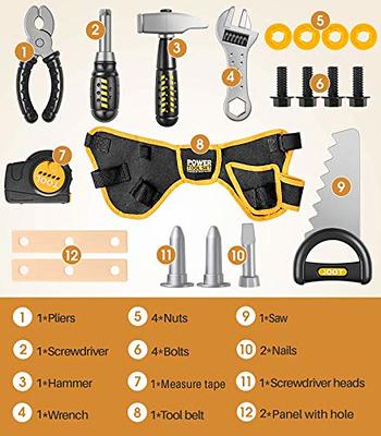 Geyiie Kids Tool Set with Adjustable Tool Belt, Toddler Tool Set for Kids, Pretend  Play Construction Toy with Tools, Tool Kit as Christmas Gifts for Kids Ages  3-8 - Yahoo Shopping