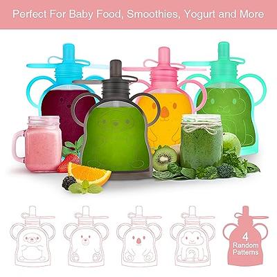 Reusable Silicone Baby and Toddler Food Pouches