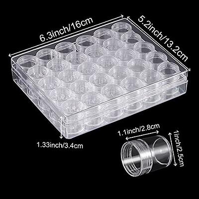 Ripeng 24 Pack 672 Slots Diamond Painting Bead Storage Containers Bulk, 28  Grids Bead Organizer Box Diamond Painting Storage Organizer with 960 Label