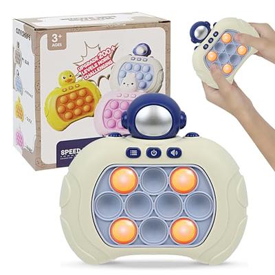 Game Fast Push Handheld Game, Pop Light Up Game Toys Upgraded Version 2,  Lightly Push to Turn Off The Lit Bubbles.Fidget Sensory Toys for 6 7 8 9  Year