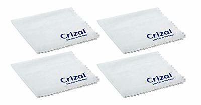 Crizal Lens Cleaning Cloth 4 Pack Wipes Micro Fiber Cleaning Cloth in Own Carry Case. for Crizal Anti Reflective Lenses|#1 Best Microfiber Cloth for