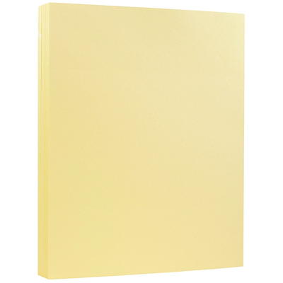 Jam Paper Strathmore Cardstock, 8.5 x 11, 88lb Bright White Laid, 250 Sheets/Pack