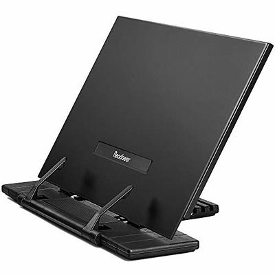 MSDADA 2pc Metal Book Stand for Desk, Adjustable Reading Rest Book