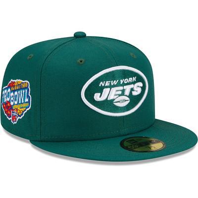 Men's New Era Green New York Jets Patch Up 1999 Pro Bowl 59FIFTY Fitted Hat