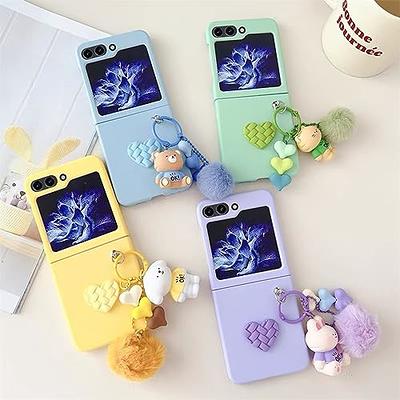  For Galaxy Z Flip 5 Case with Strap, Cute Z Flip 5