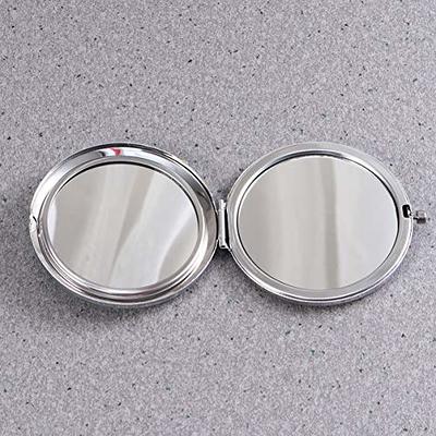 ccHuDE 2 Pcs Square Compact Folding Mirrors Vintage Rose Pocket