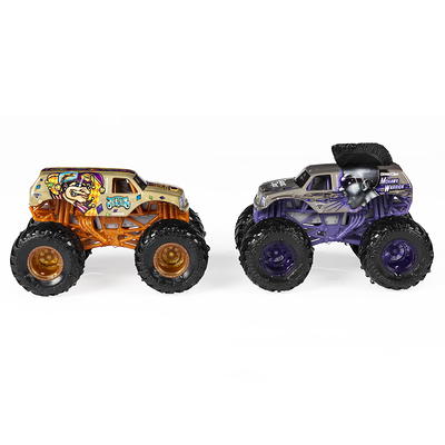 Monster Jam, Official 1:64 Scale Die-Cast Monster Trucks 2 Pack (Styles and  Colors May Vary)