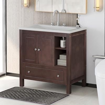 Aiuyesuo 24'' Bathroom Vanity with Ceramic Basin Sink, Modern