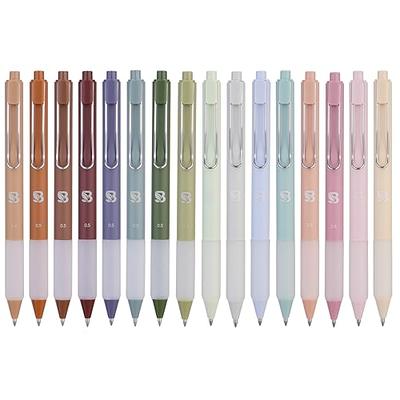 BLIEVE - Earthy Colored Gel Pens With Cool Matte Finish, Aesthetic and Cute  Pens With Smooth Writing For Journaling And Bible Note Taking No Bleed