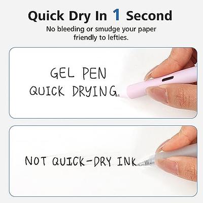 WRITECH Retractable Gel Pens Quick Dry Ink Pens Fine Point 0.5mm