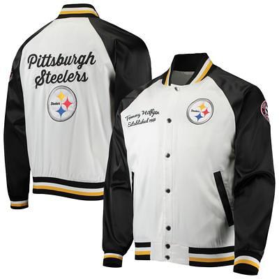 Men's Starter White Pittsburgh Steelers The Power Forward Full-Snap Jacket