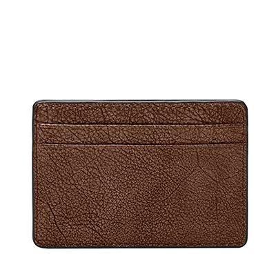 Fossil Men's Everett Leather Card Case Wallet