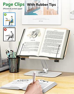 Foldable Book Stand, Adjustable Book Holder Tray cookbook Reading
