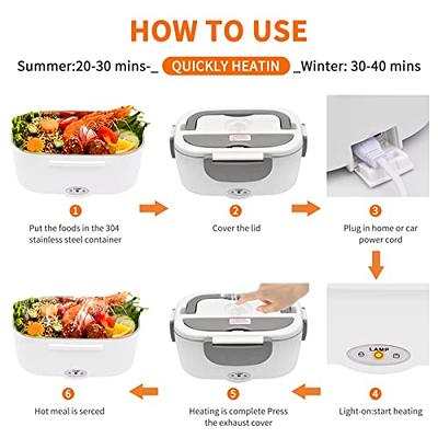 Electric Lunch Box,2 In 1 Portable Lunch Box Food Heater Upgraded Sealing  Ring Waterproof And Leak-Proof For Car/Truck And Work 12v 110v 55w  ,Stainless Steel Container Spoon Fork&Handbag - Yahoo Shopping