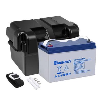 Renogy 12-Volt 100 Ah Deep Cycle Hybrid GEL Battery with Battery Box for RV,  Solar Marine and Off-Grid Applications - Yahoo Shopping